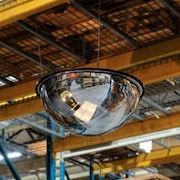 Vision Metalizers Global Industrial„¢ Full Dome Acrylic Mirror, Indoor, 18" Dia., 360° Viewing Angle DPB1800 (NR90300)